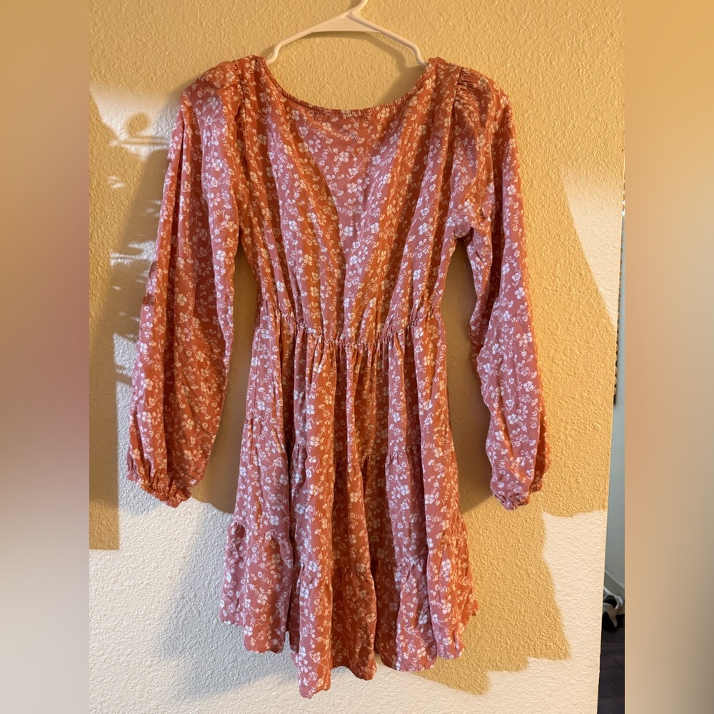 Liberty Love Floral Pink and White Casual Dress - Picture 2 of 2